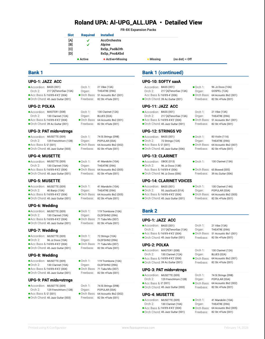 Roland PDF print output